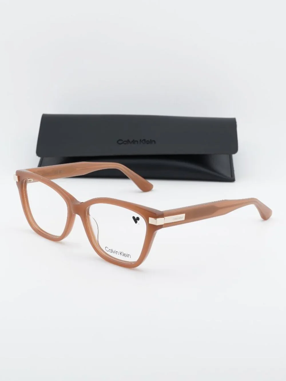 Calvin Klein CK25513 N 601 Square Eyeglasses 54mm - Opaline Rose